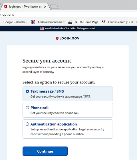 Steps To Register for a Sam.gov Login | Select GCR