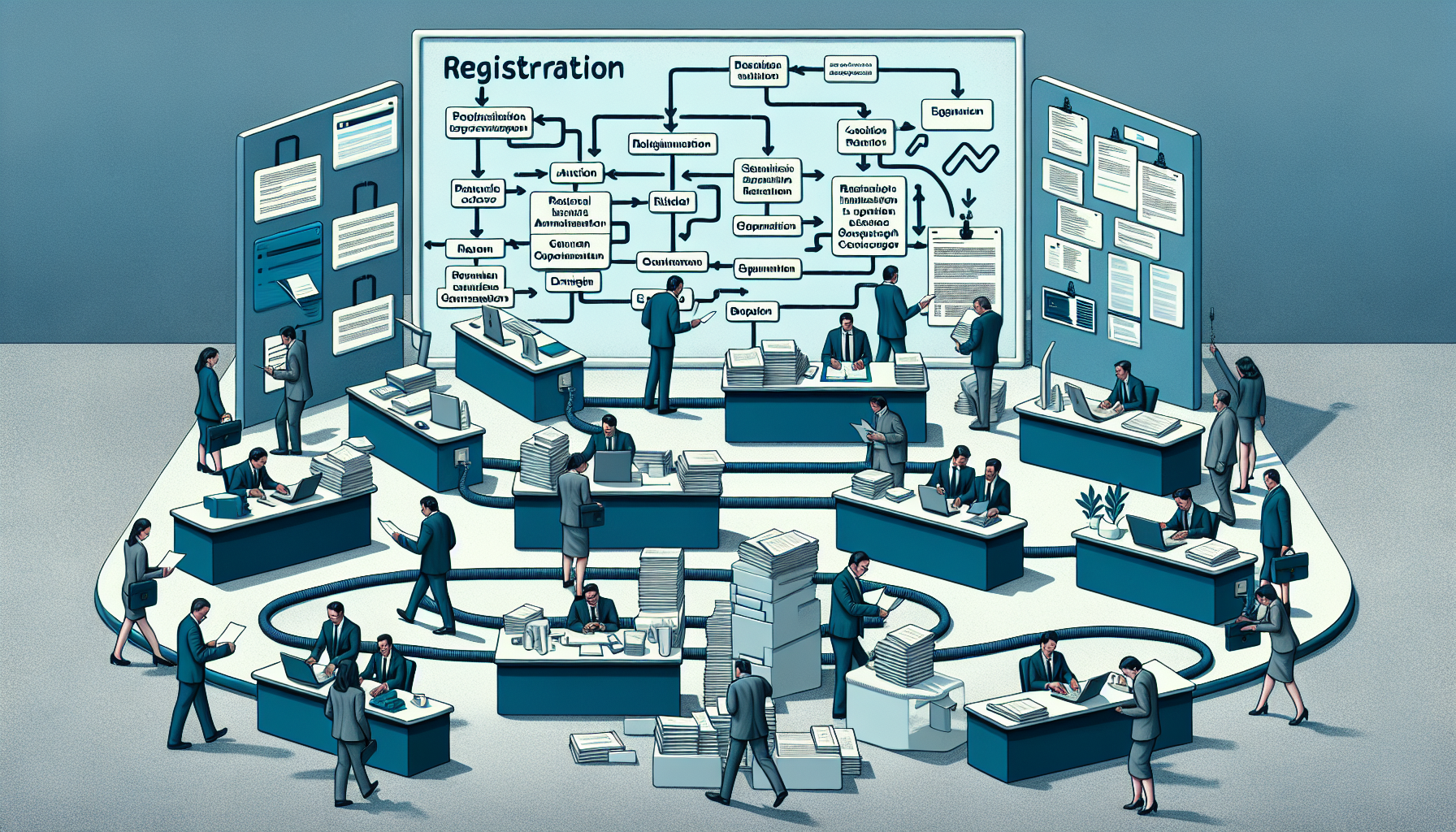 Illustration of SAM registration process for prime contracting