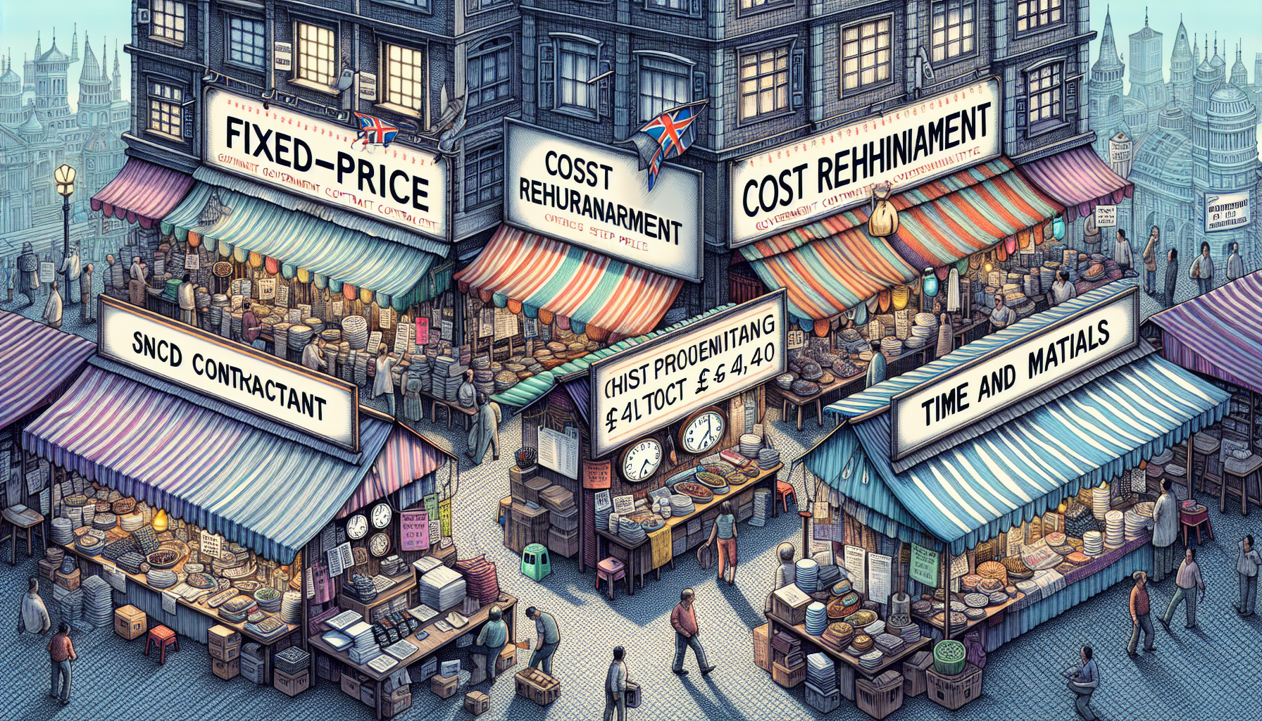 Illustration of government contract types