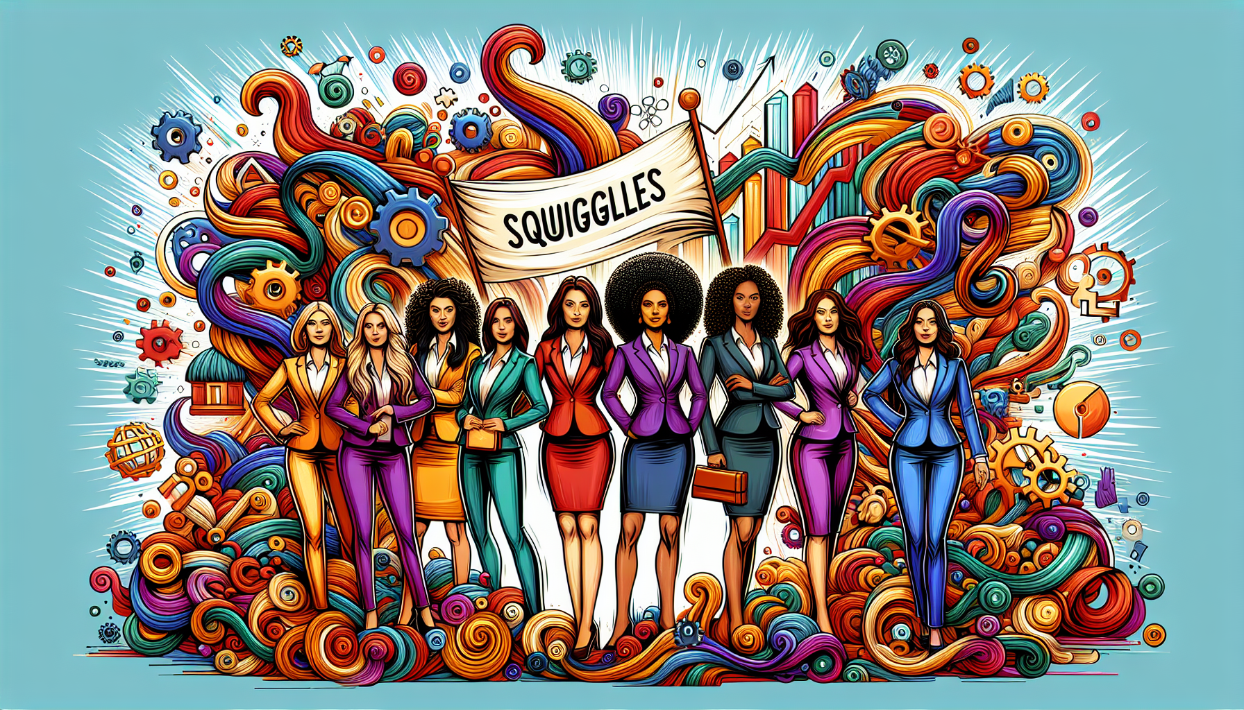 An illustration depicting the concept of women-owned business certification.