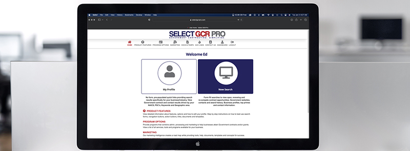 SelectGCR Pro Home Screen SelectGCR Pro Home Screen