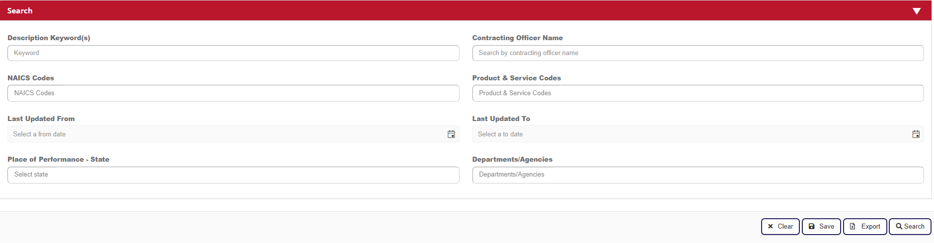 Select GCR Pro Contractors Search