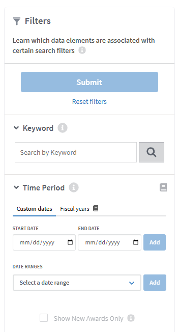 USASpending.gov Filter USASpending.gov Filter