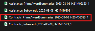 usaspending_prime_download_selection USASpending.gov Filter